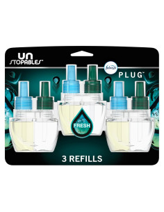 Febreze Ambientador Enchufe Unstopables Fresco 3 Recargas 24.6g
