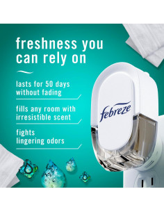 Febreze Ambientador Enchufe Unstopables Fresco 3 Recargas 24.6g 2