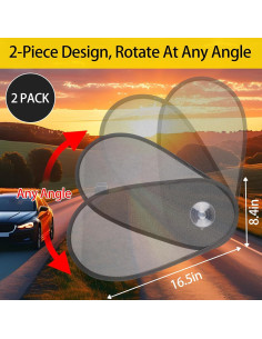 Sombrillas Ajustables para Ventanas Laterales WIILGN RC-2 2