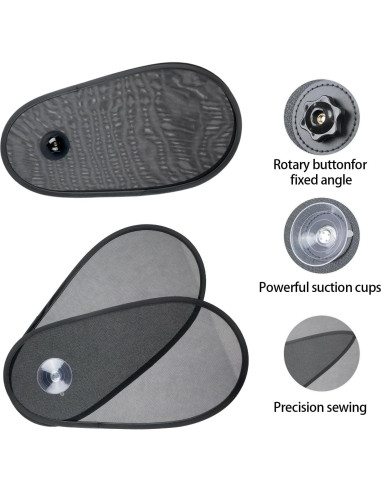 Sombrillas Ajustables para Ventanas Laterales WIILGN RC-2