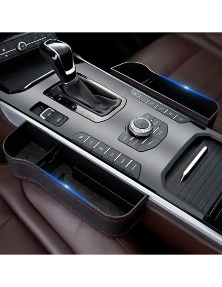 Relleno Antideslizante para Espacio entre Asientos de Coche - Genérico - Negro - 2 Pack