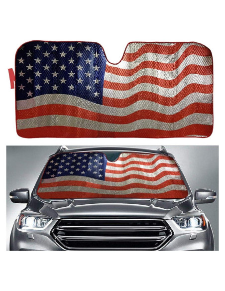 Sombra de Sol Big Hippo Bandera Americana 160x72 cm UV Sombra de Sol Big Hippo Bandera Americana 160x72 cm UV