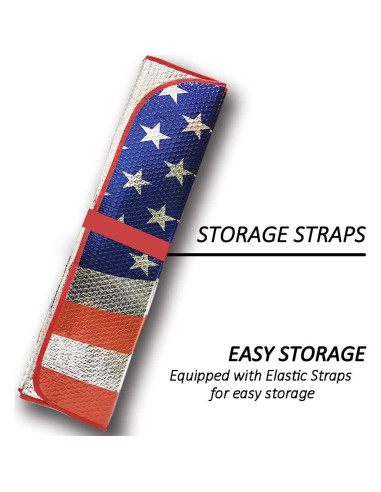 Sombra de Sol Big Hippo Bandera Americana 160x72 cm UV