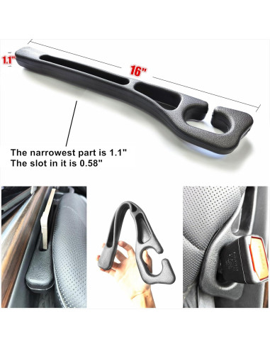 Rellenos de Espacio para Asiento de Coche Wuzno - 2 Piezas