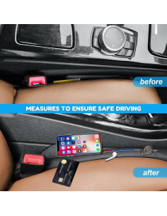 Relleno Espacio Asiento Coche Nosxxus Deportivo Bordado 2