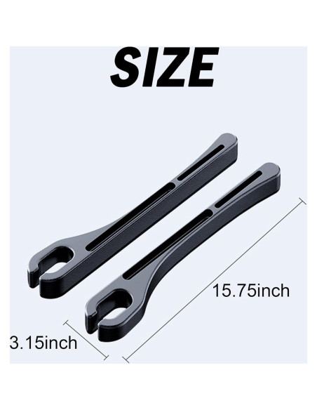 Relleno Espacio Asientos Coche LevChall 2PCS Negro Relleno Espacio Asientos Coche LevChall 2PCS Negro