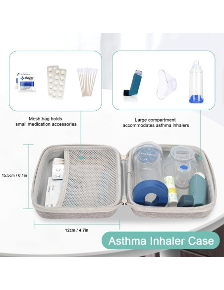 Funda de Transporte Nousziel para Nebulizador Portátil - Gris