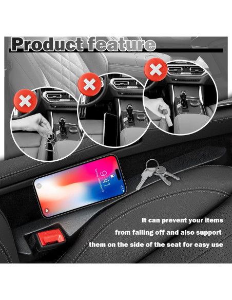 Relleno Espacio entre Asientos de Coche YGDMD 39.5 cm 2 Pack Relleno Espacio entre Asientos de Coche YGDMD 39.5 cm 2 Pack