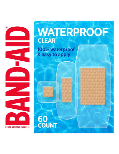 Vendajes Adhesivos Transparentes Impermeables BAND-AID 60 Unidades