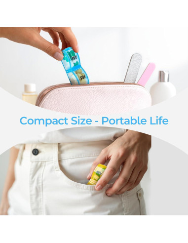 Organizador de Pastillas Mensual Colorwing AM PM 32 Compartimentos