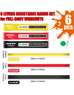 Juego de 6 Bandas de Resistencia CHUNNIN para Ejercicio 2