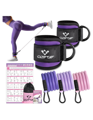 Bandas de Resistencia para Tobillos COFOF - 3 Niveles de Tensión