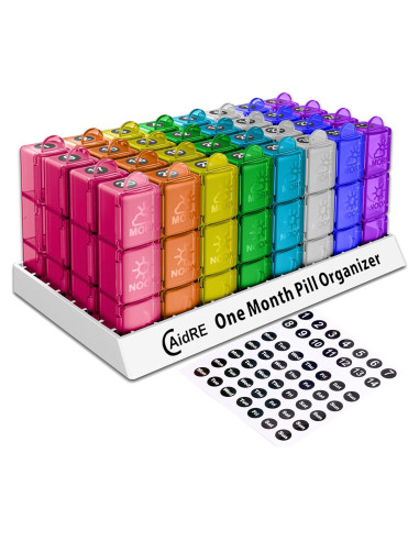 Organizador de Pastillas Mensual NewgGra 31 Compartimentos