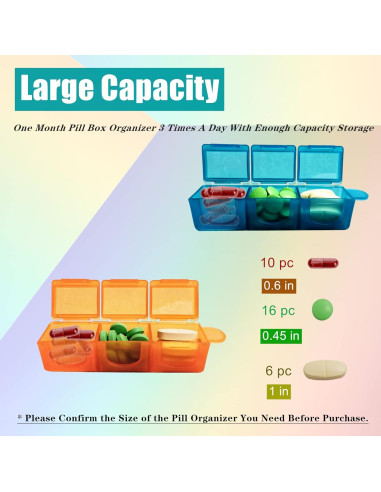 Organizador de Pastillas Mensual NewgGra 31 Compartimentos