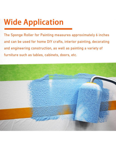 Kit de 10 Fundas de Rodillo de Pintura YLTOLOO 10x4" Espuma