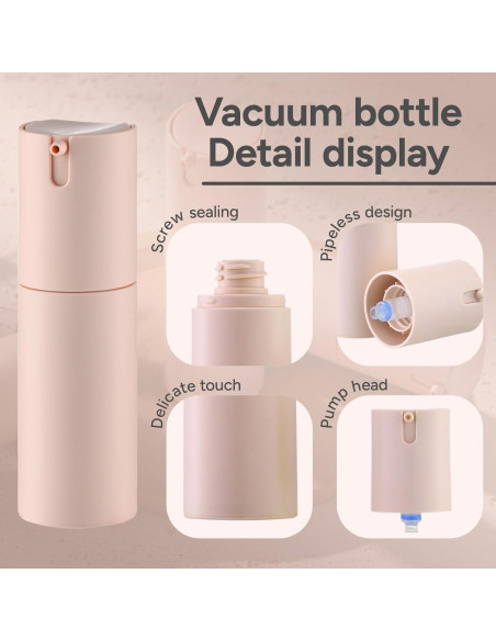 Botellas de Bomba Sin Aire Lulupack 30ml Multicolor 3Pcs