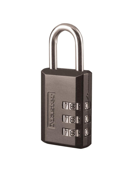 Candado de Combinación Master Lock 647D Negro 30mm Personalizable Candado de Combinación Master Lock 647D Negro 30mm Personalizable