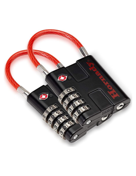 Candados de Combinación TSA Hornady 96022 - 2 Piezas Metal