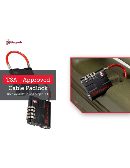 Candados de Combinación TSA Hornady 96022 - 2 Piezas Metal