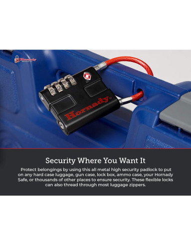 Candados de Combinación TSA Hornady 96022 - 2 Piezas Metal