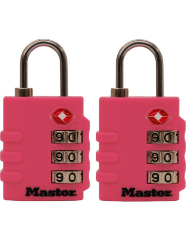 Candado de Combinación Master Lock 4684T Aprobado por TSA - Paquete de 2