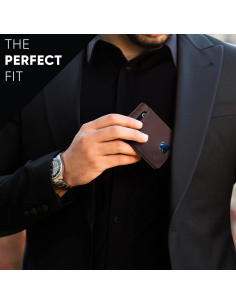 Cartera Bifold de Cuero Genuino SERMAN BRANDS con Bloqueo RFID 2