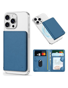 Cartera Magnética TUCCH para iPhone 12-16, Bloqueo RFID, 6 Tarjetas
