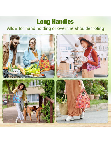 Juego de 12 Bolsas de Compras Reutilizables Plegables Teenyyou