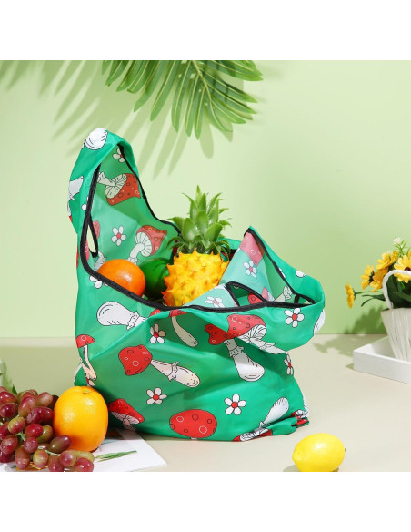 Juego de 12 Bolsas de Compras Reutilizables Plegables Teenyyou Juego de 12 Bolsas de Compras Reutilizables Plegables Teenyyou