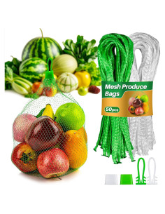 Bolsas de Malla Reutilizables para Verduras 50PCS - ZXL