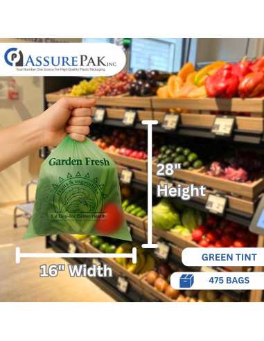 Rollo de Bolsas de Produce ASSUREPAK 475 Unidades 40.64x71.12cm