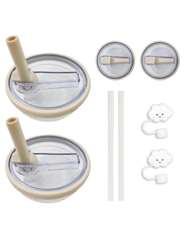 Paquete de 2 Tapas Invertidas para Taza Stanley Quencher 40 oz