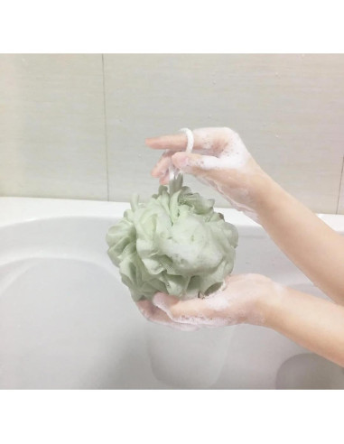 Esponjas de Ducha de Malla Grande - Loofah Natural - Colores Neutros