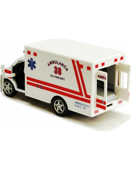 Ambulancia de Juguete KiNSMART 12.7 cm Metal Retroceso