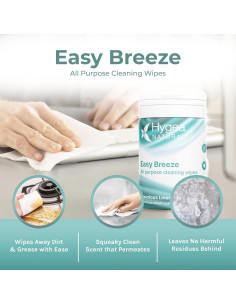 Toallitas de limpieza multiusos EasyBreeze - 50 unidades - Aroma Lino Lujoso 2