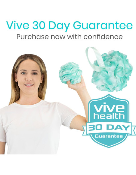 Esponjas de Reemplazo Loofah Vive - 4 Pk para Ducha y Baño Esponjas de Reemplazo Loofah Vive - 4 Pk para Ducha y Baño