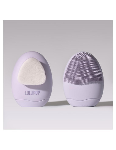 Exfoliador Facial de Silicona LOLLIPOP Ciruela Doble Cara