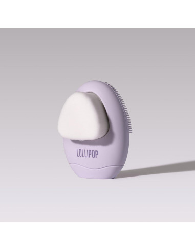 Exfoliador Facial de Silicona LOLLIPOP Ciruela Doble Cara
