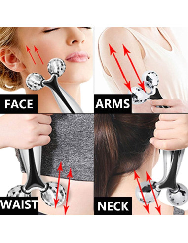 Masajeador Facial Rodillo 3D SUPANT Antienvejecimiento