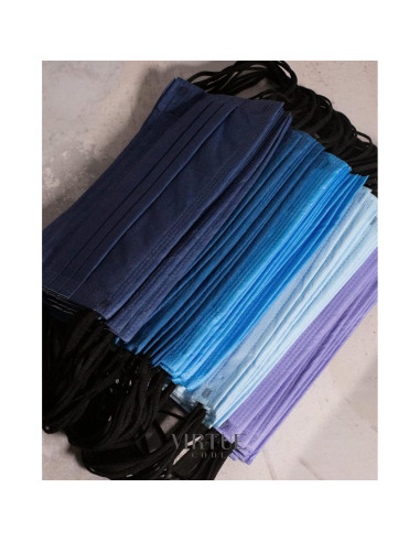 Mascarillas Desechables VIRTUE CODE 3 Capas Suaves 50 Unidades