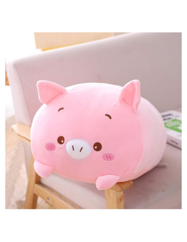 Almohada de cerdo de peluche Jens 60 cm suave y esponjosa