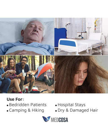 Gorro de Champú Sin Enjuague Medcosa - 5 Unidades con Aloe Vera