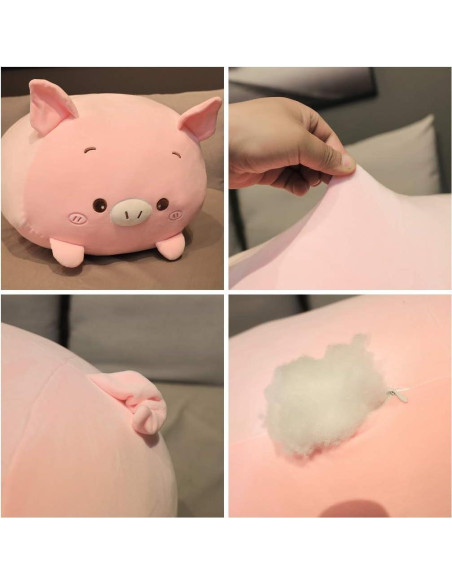 Almohada de cerdo de peluche Jens 60 cm suave y esponjosa Almohada de cerdo de peluche Jens 60 cm suave y esponjosa