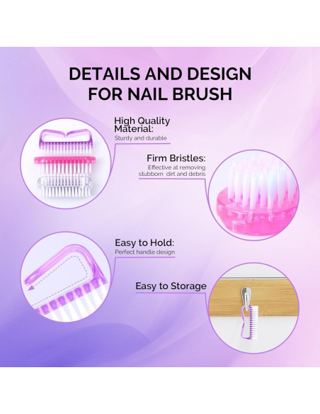 Juego de Brochas para Uñas MelodySusie 3 Piezas - Limpieza Efectiva Juego de Brochas para Uñas MelodySusie 3 Piezas - Limpieza Efectiva