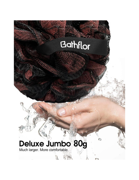 Esponja de Loofah XL 80g Bathflor con Mango Largo 43cm
