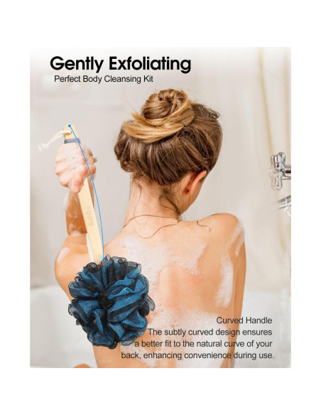 Esponja de Loofah XL 80g Bathflor con Mango Largo 43cm