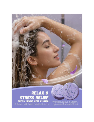 Pastillas de Ducha Aromaterapia Psnli - 8 Aromas Relajantes
