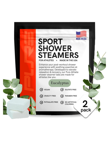 Bombas de Ducha Deportivas Pure Athlete Eucalipto y Mentol