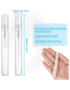 120 Botellas de Spray Rellenables 5ml QTLCOHD para Perfume 2