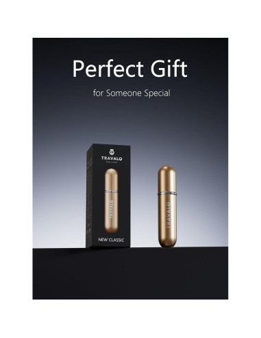 Atomizador de Perfume Recargable Travalo 5.7ml Dorado